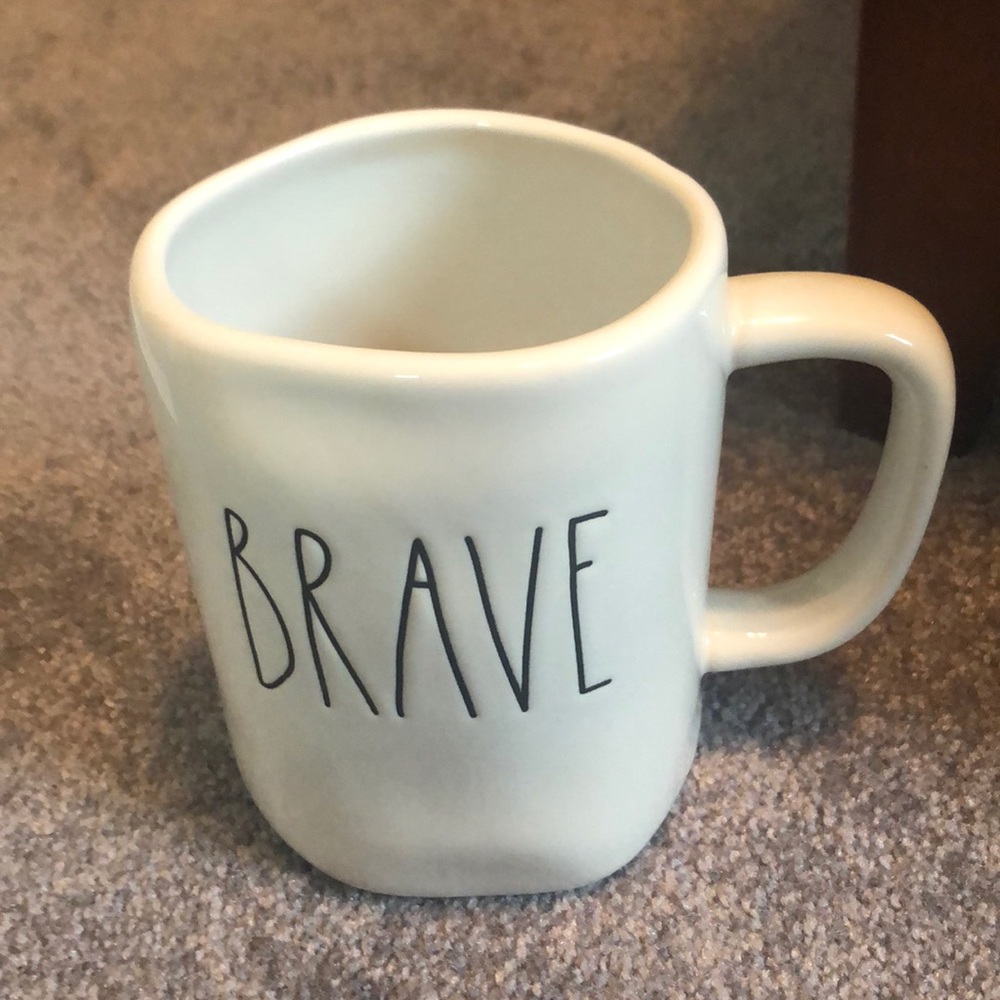 Rae Dunn BRAVE coffee mug.  NEW HTF